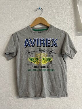 Avirex Sky Kings Y2K Graphic Tee Youth M 10/12